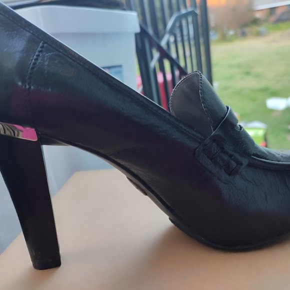 Black MeToo Platform with Tall Heel Size 7.5 - Picture 7 of 7